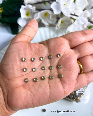 Round Frame Pasting Kundan
