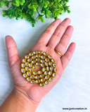 Small Oval Shape 50Pcs Meenakari Kundan Line