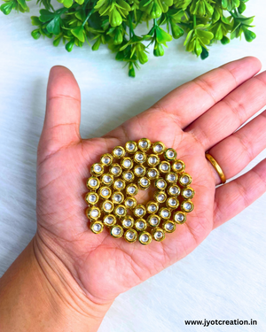 Small Round 50 Pcs Meenakari Kundan Line
