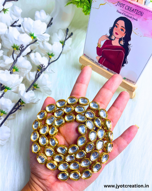 Tilt Oval 50 Pcs Meenakari Kundan