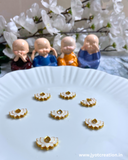 White Lotus Meena Kundan-Pack of 2 Pcs