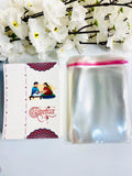 White Rakshabandhan Written Rakhi Card-A With Plastic Cover
