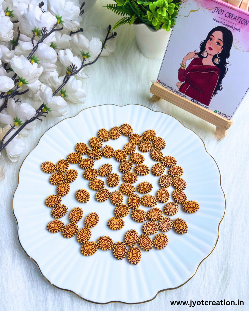 Wooden Bro Rakhi Pendant