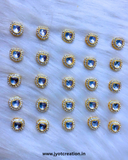 Golden Polki Kundan in 5 Shape