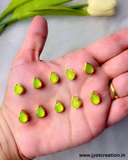 Drop Golden Base Kundan,10*8mm in 14 Colours