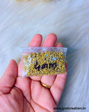 4mm Premium Golden With Silver Rhinestone Spacer