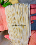 Off-White Glass Seed Bead String