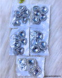 Silver Polki Kundan in 5 Shape