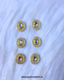 Golden Polki Kundan in 5 Shape