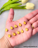 Drop Golden Base Kundan,10*8mm in 14 Colours