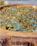 10*10mm Golden Round Plain Ginni With Hole Hanging