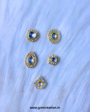 Golden Polki Kundan in 5 Shape