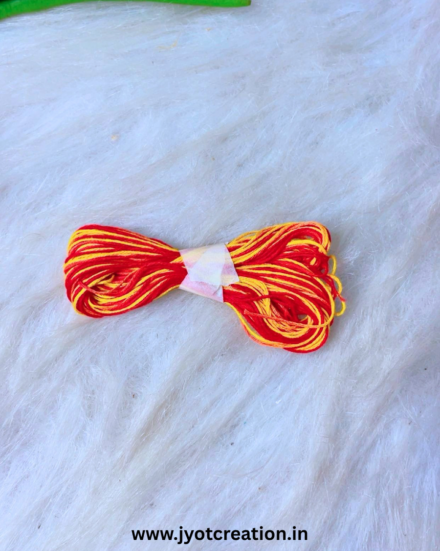 Rakhi Thread Roll-Red Yellow