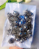 Lightweight Golden & Silver Metal Jhumka With Ghungroo Hanging