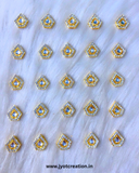 Golden Polki Kundan in 5 Shape