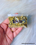 6mm Premium Golden With Green Rhinestone Spacer