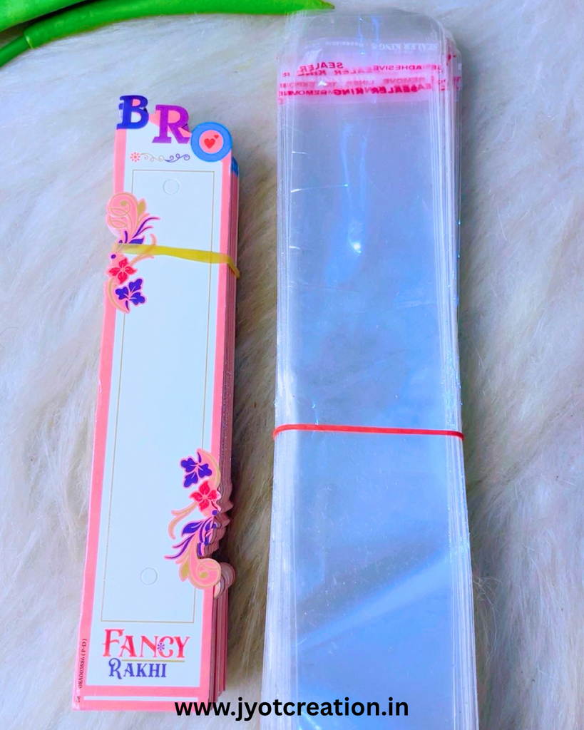 Designer Bro Theme Fancy Rakhi Card With Plastic Cover