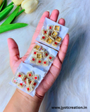 Red Square Diamond Kundan